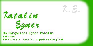 katalin egner business card
